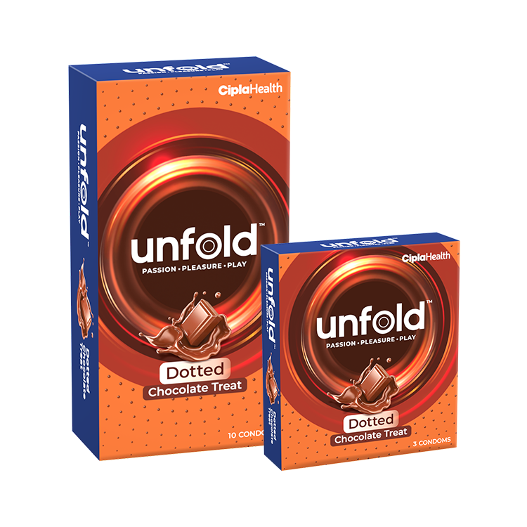 Image of UNFOLD Chocolate Dotted Condom