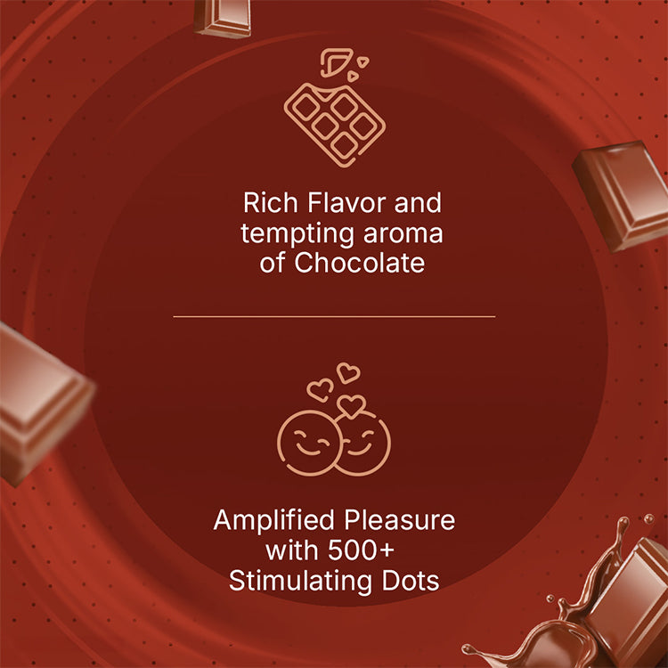 Image of UNFOLD Chocolate Dotted Condom