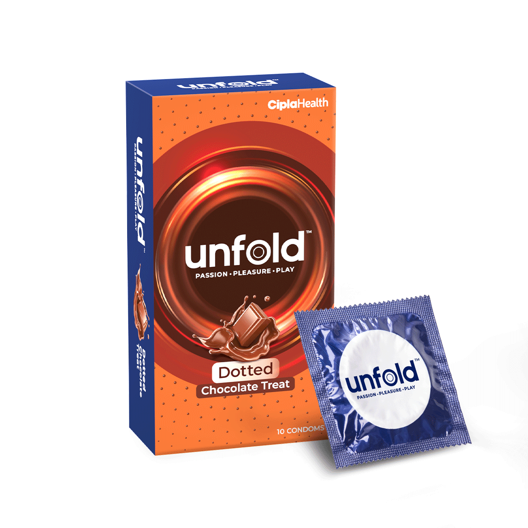 Image of UNFOLD Chocolate Dotted Condom