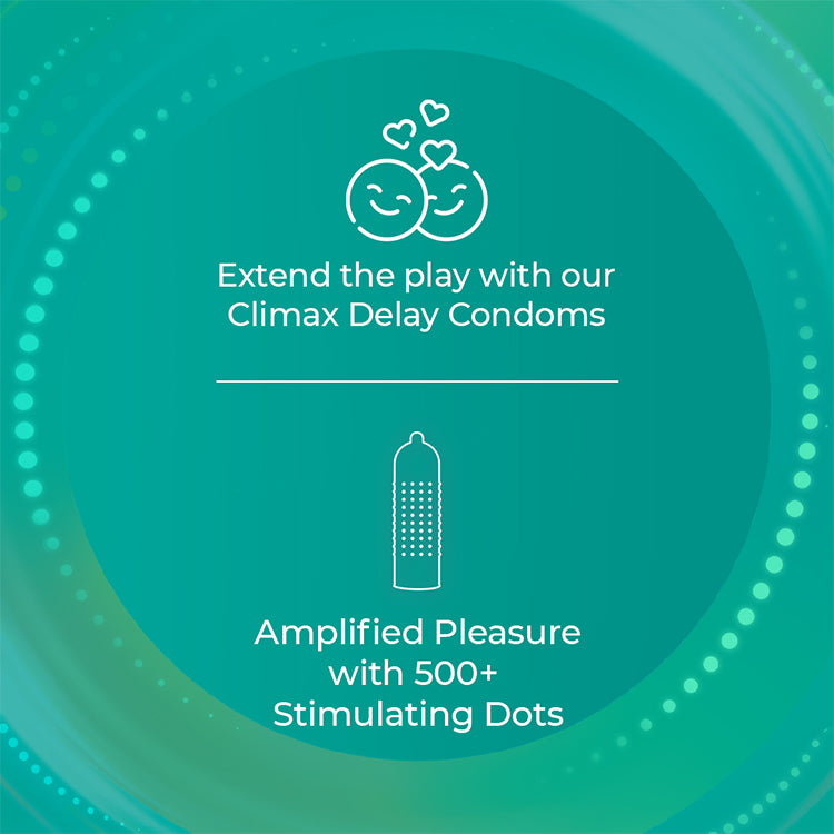 Image of UNFOLD Extended Time Dotted Condom