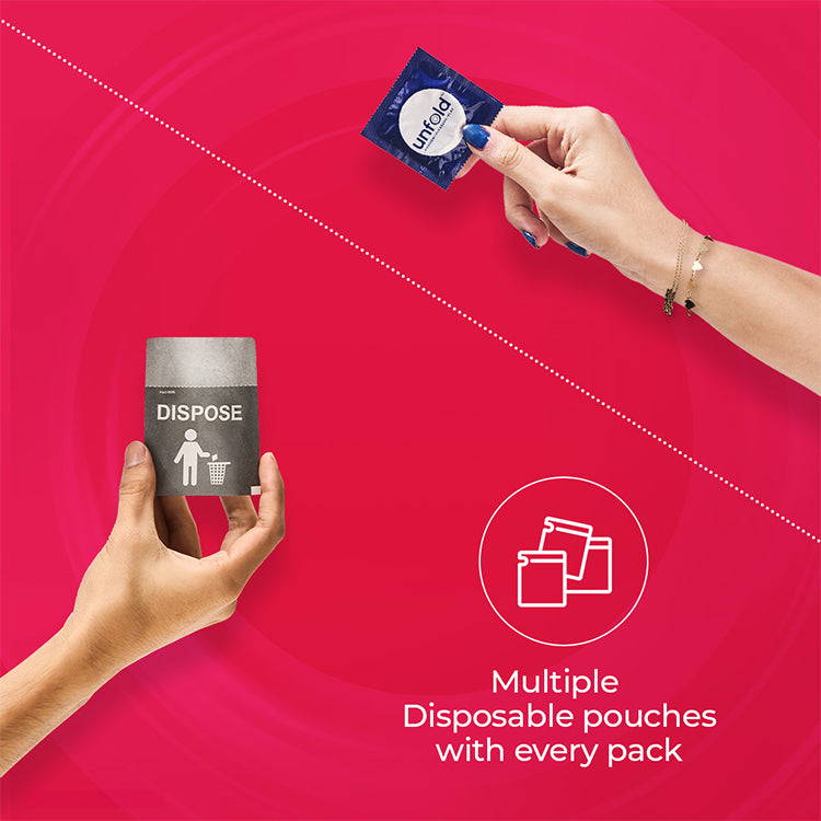 Image of UNFOLD Strawberry Dotted Condom