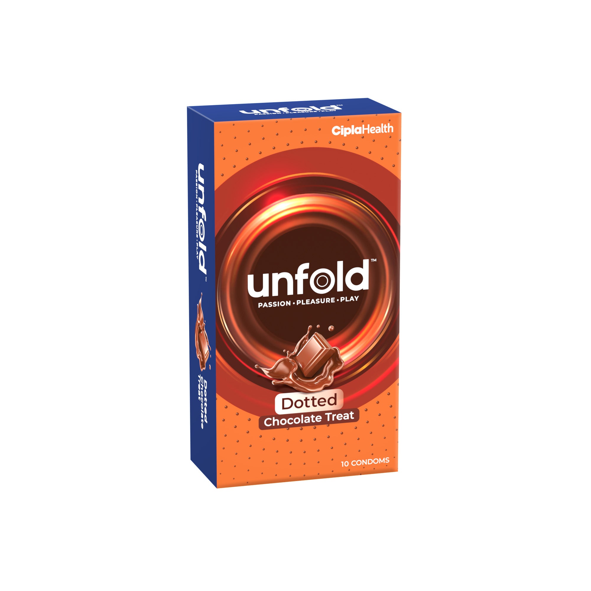 Image of UNFOLD Chocolate Dotted Condom