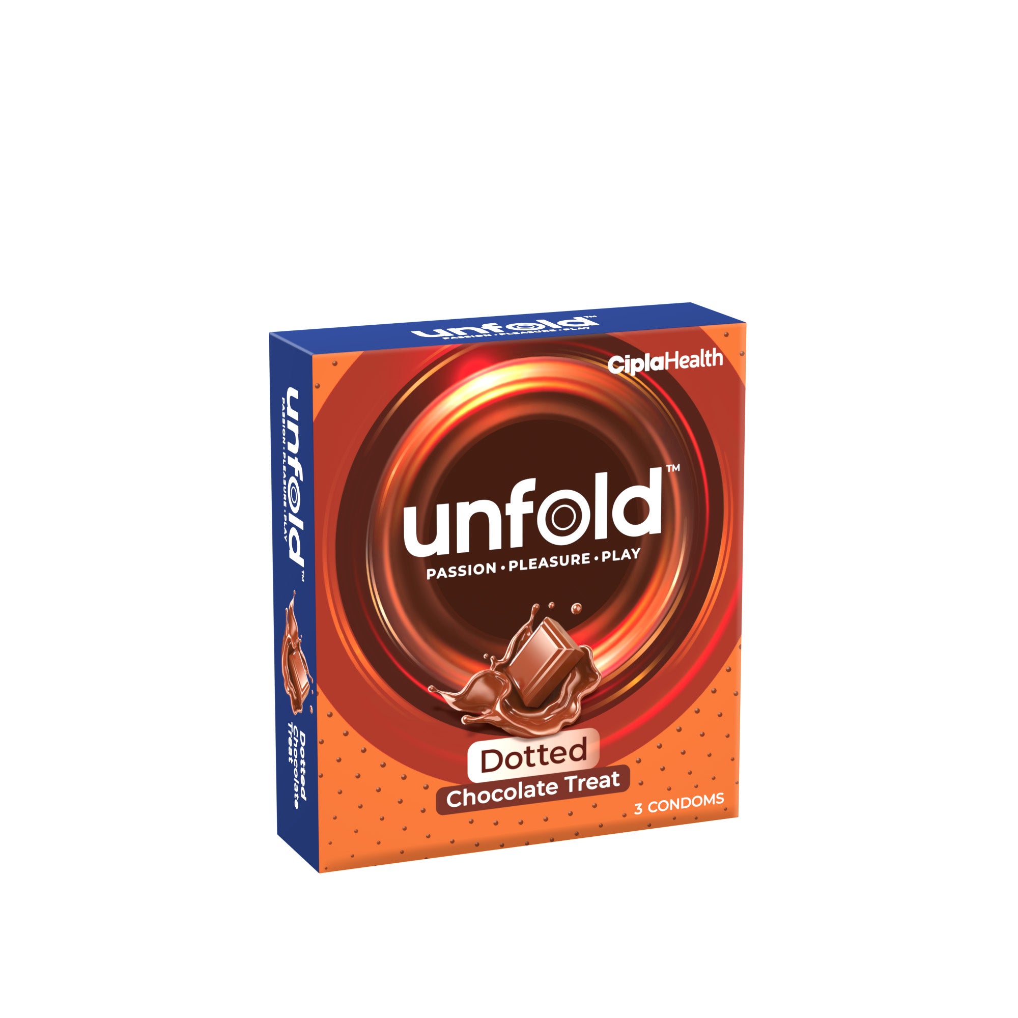 Image of UNFOLD Chocolate Dotted Condom