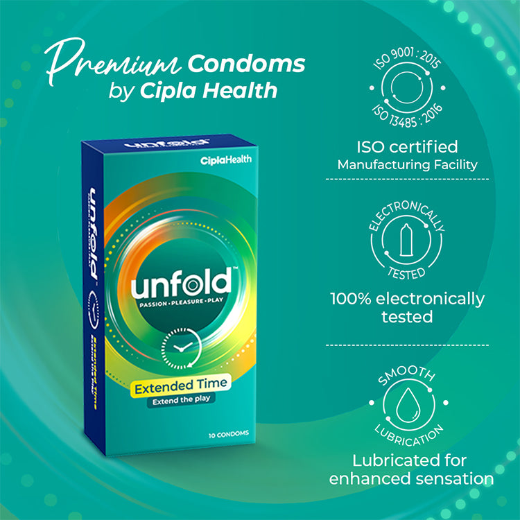 Image of UNFOLD Extended Time Dotted Condom